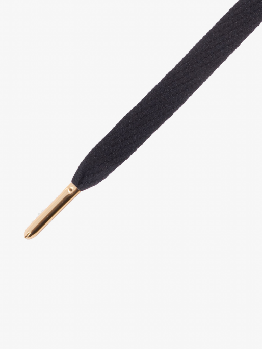 Mr.Lacy Cordão Flatties Metal Tips Black/Gold Mr.Lacy Cordão Flatties Metal Tips Black/Gold