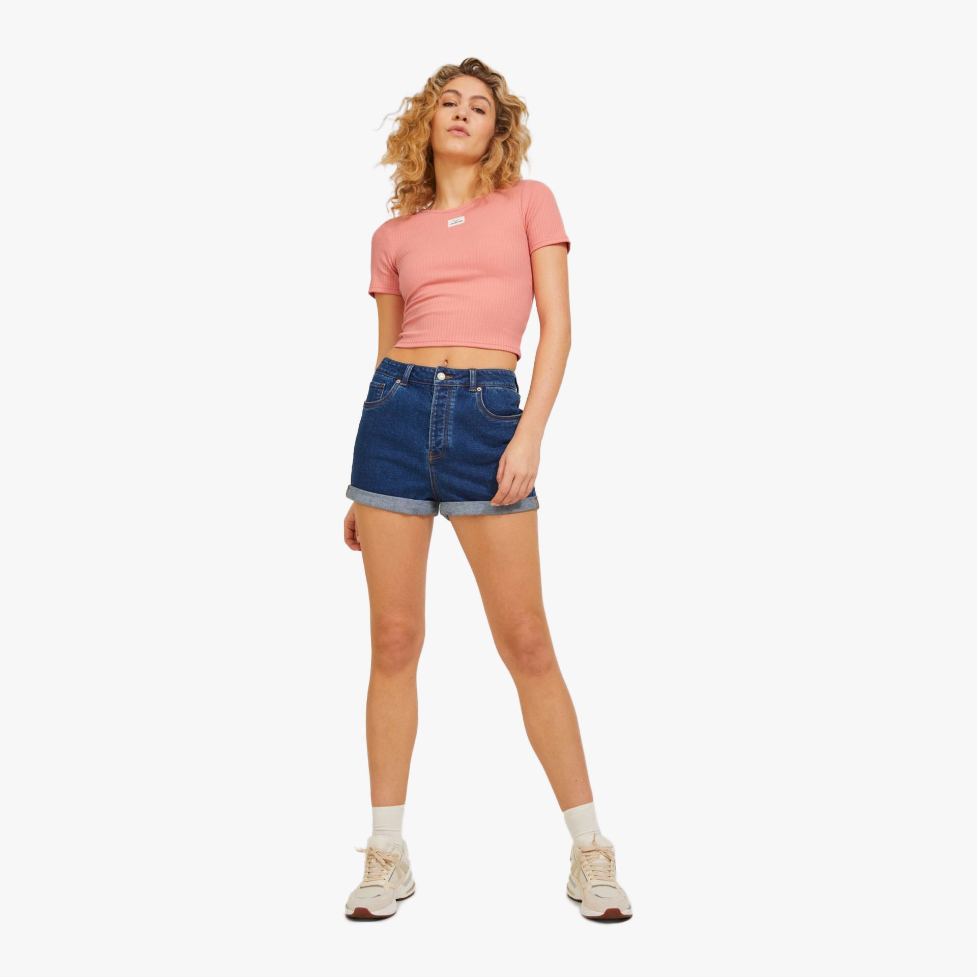 JJXX Stretch Crop SS W