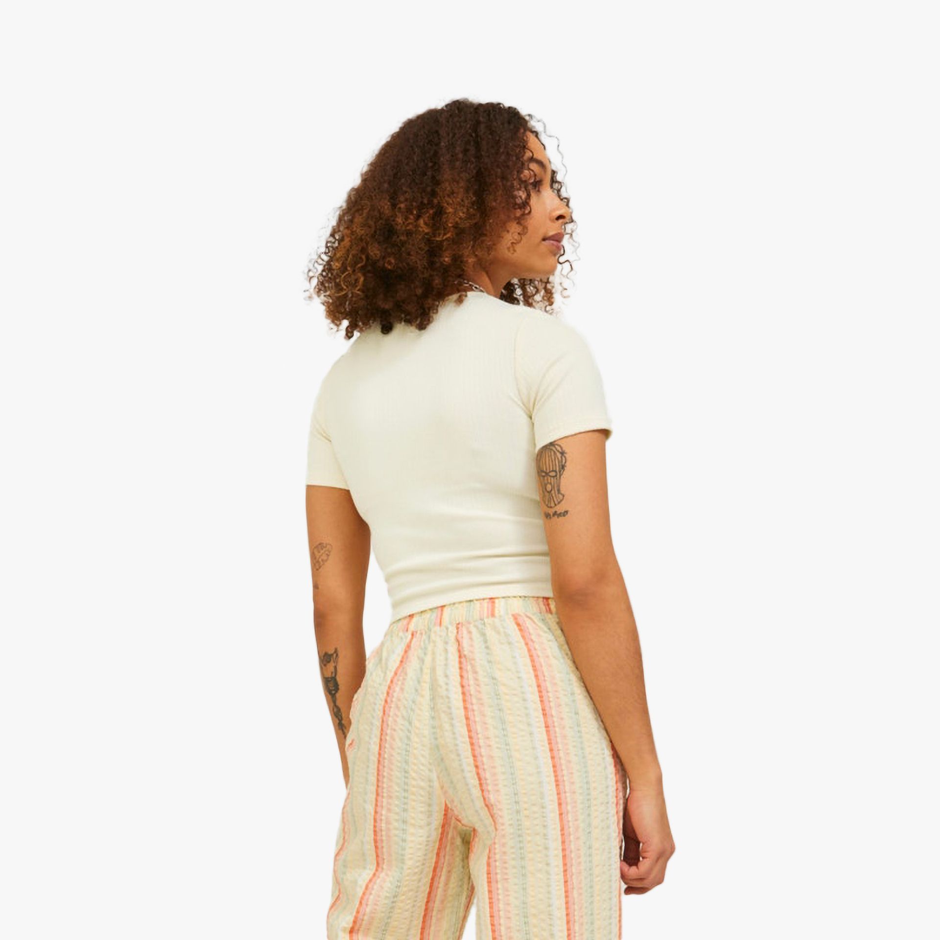 JJXX Stretch Crop SS W