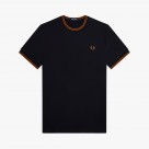 Fred Perry With Double Discontinuous Stitch Border