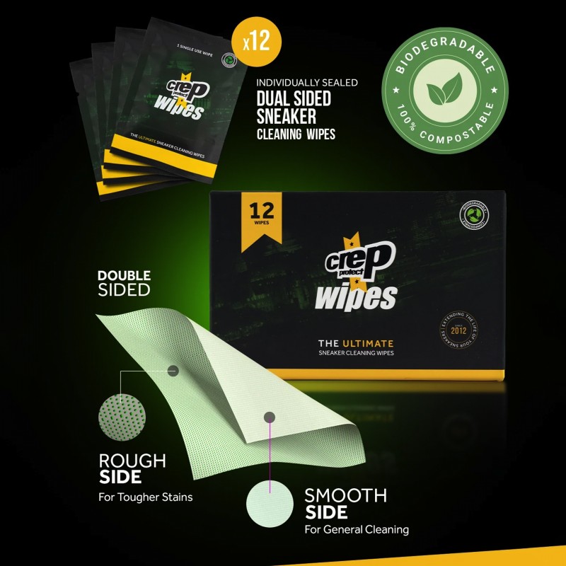 Crep Protect Wipes Green 12 Crep Protect Wipes Green 12