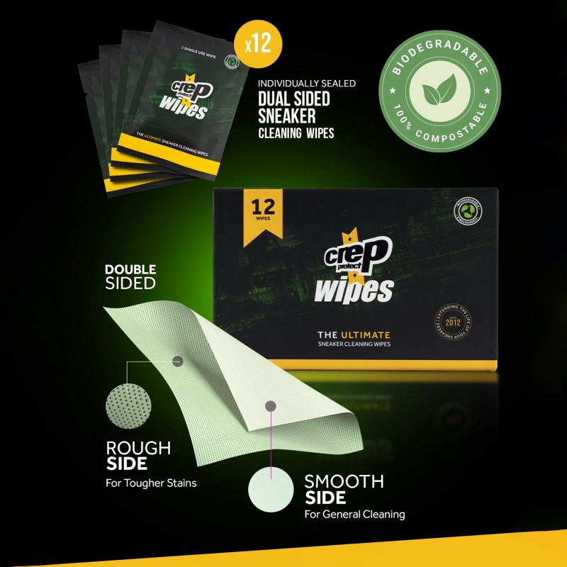Crep Protect Wipes Green 12 Crep Protect Wipes Green 12