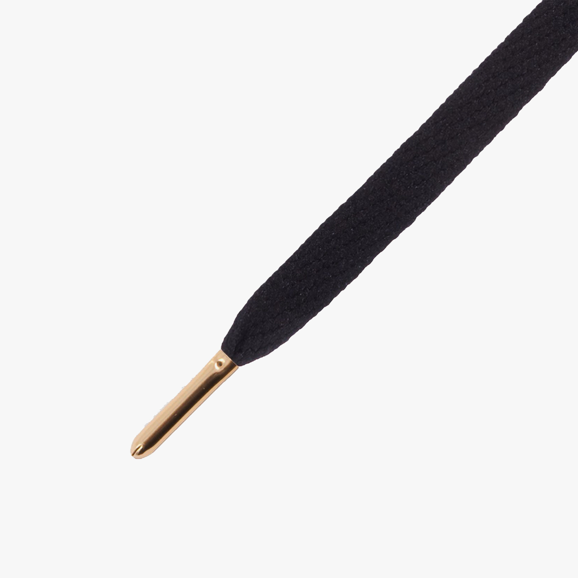 Mr.Lacy Cordão Flatties Metal Tips Black/Gold