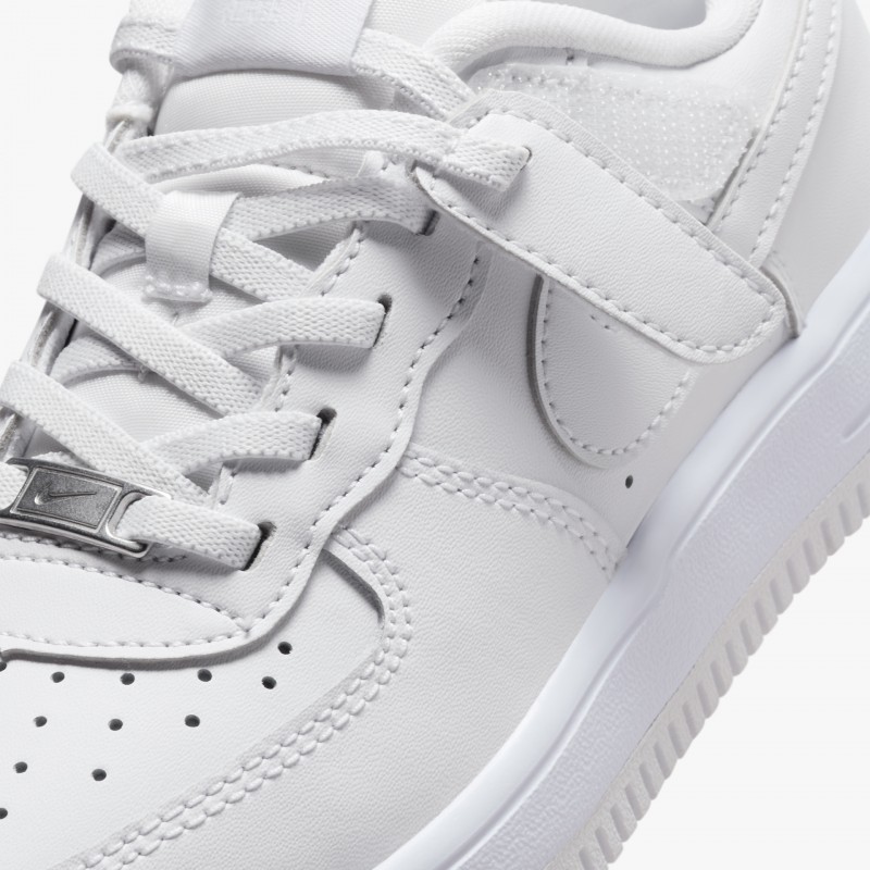 Nike Force 1 Low Easyon (PS) White/White Nike Force 1 Low Easyon (PS) White/White