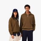 Lacoste Loose Fit Zip Neck